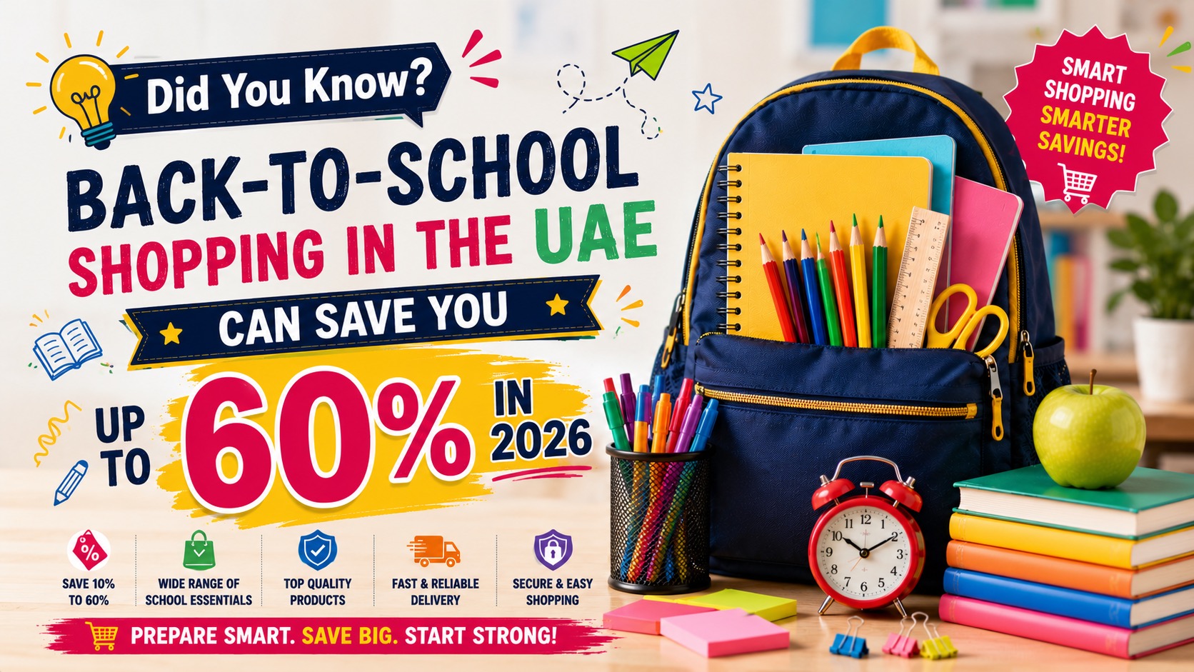 Did You Know? Back-to-School Shopping in the UAE Can Save You Up to 60% in 2026
